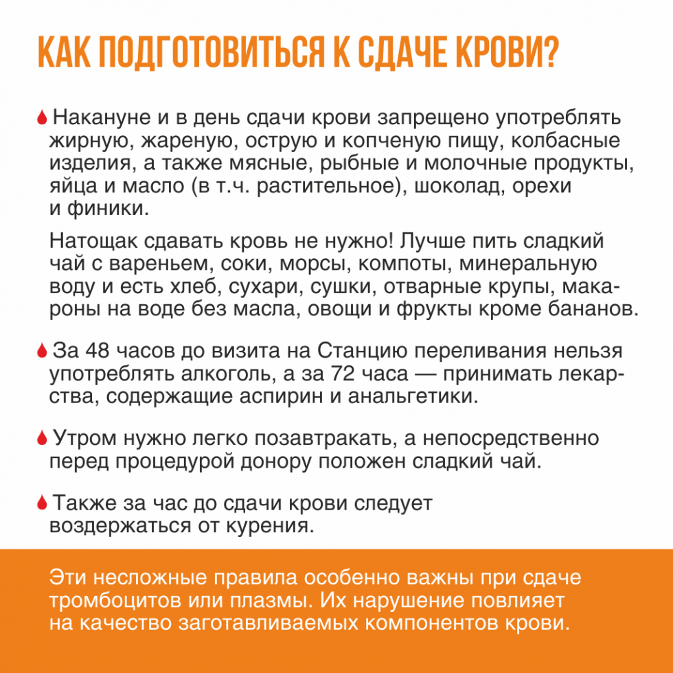 Сколько нельзя есть перед сдачей мочи. Как сдавать кровь натощак. Рекомендации донору.